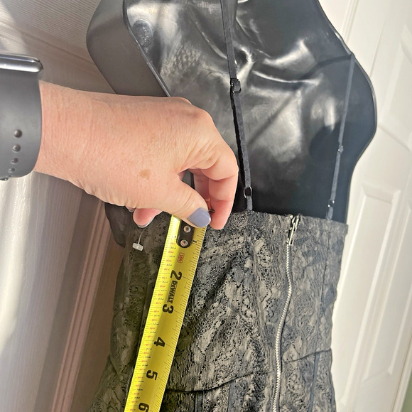 American Eagle Dress Women 0 Black Lace Lined Whimsigoth Corset LBD Fairy Grunge - Picture 4 of 10